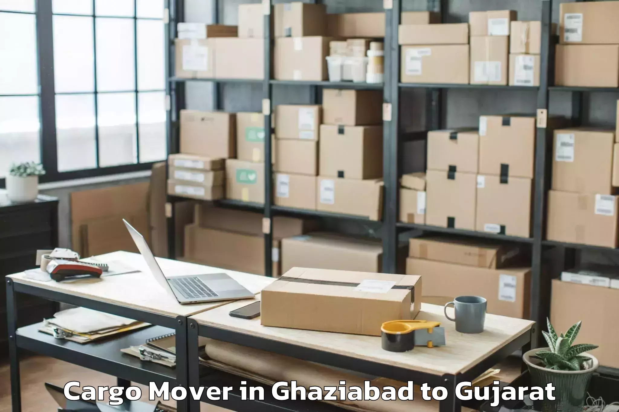 Leading Ghaziabad to Jasdan Cargo Mover Provider